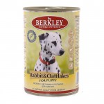 Berkley консервы для щенков с кроликом и овсянкой, Puppy Rabbit&Oatflakes